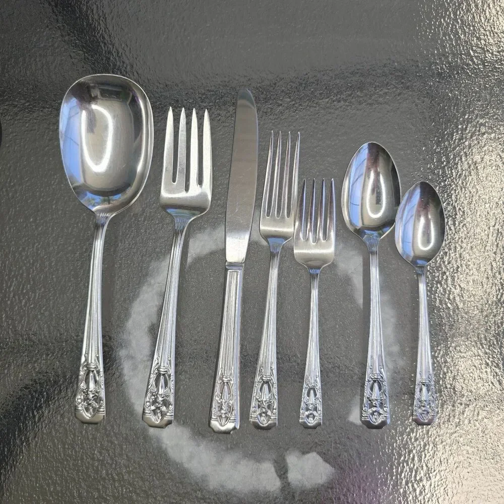 42 Pc Wallace Filigree Harmony House Plate AA+ Flatware Utensils | Service for 6